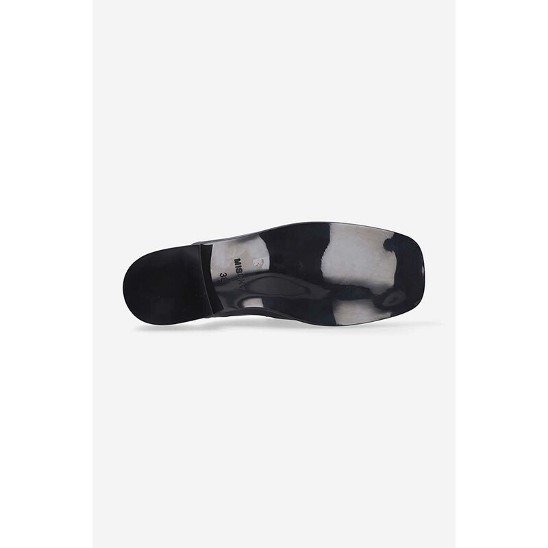 Kožené pantofle MISBHV The Brutalist dámské, černá barva, 3021BW201-BLACK