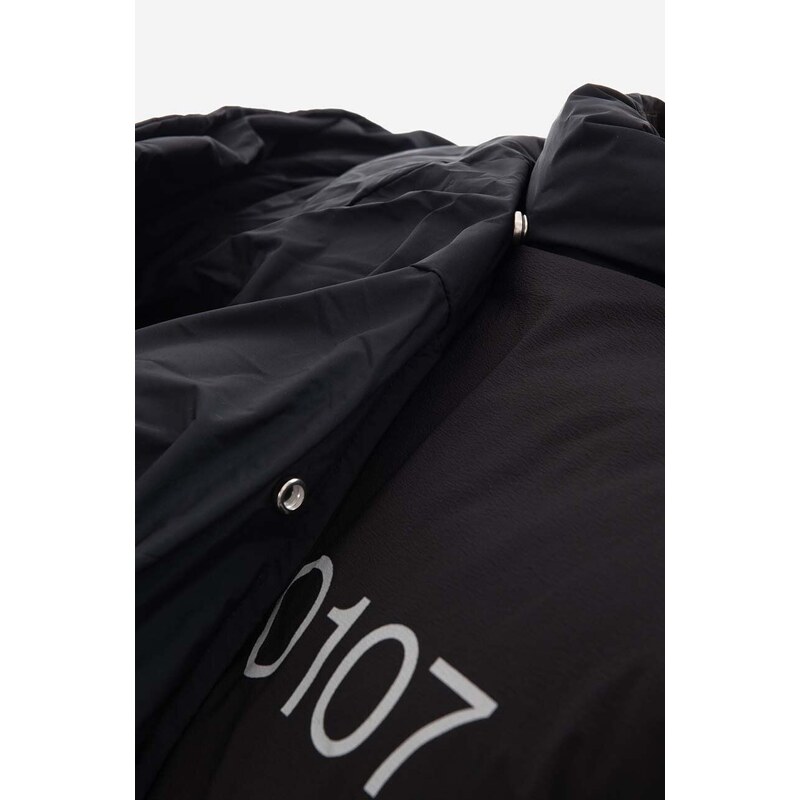 Péřová bunda A-COLD-WALL* Panelled Down Jacket ACWMO107 RUST pánská, černá barva, zimní