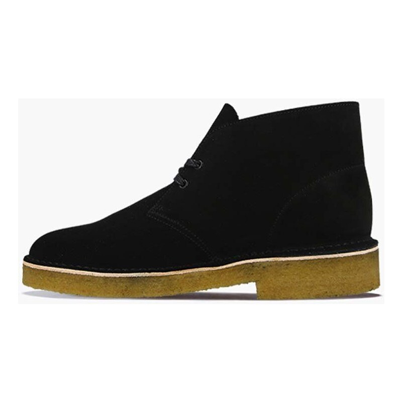 Semišové kotníkové boty Clarks Originals Desert Boot červená barva, 26155855