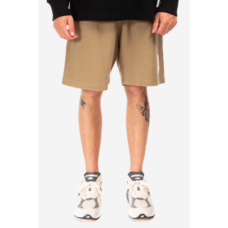 Bavlněné šortky Norse Projects Vanya Tab Series Sweatshorts N35-0580 0966 hnědá barva