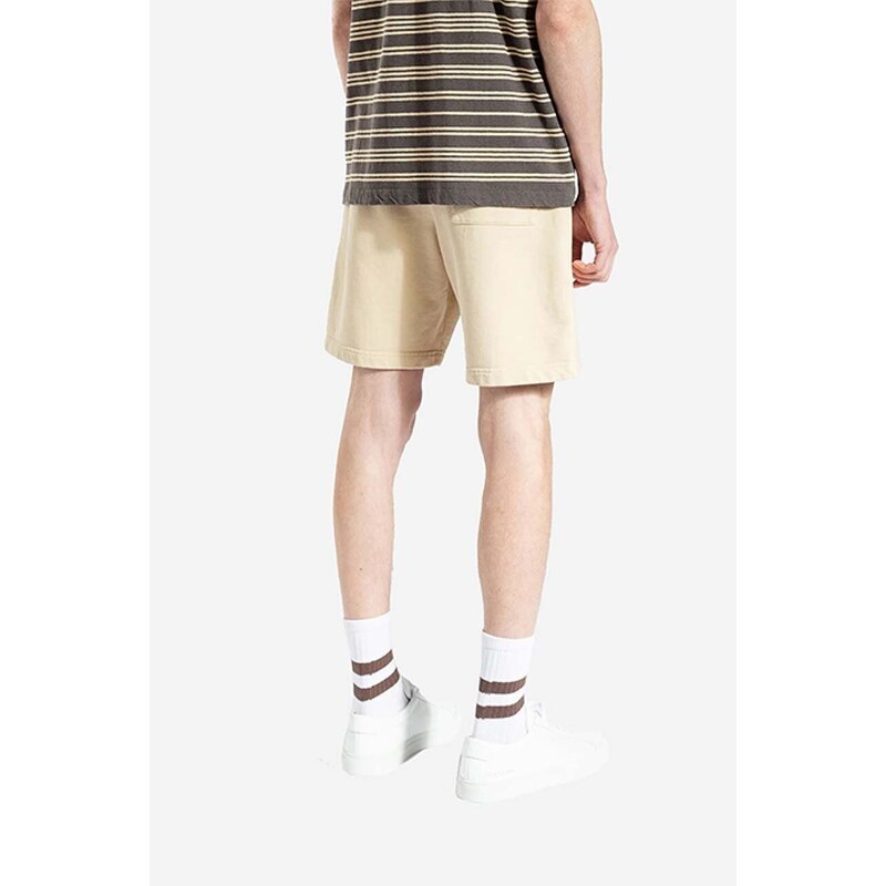 Bavlněné šortky Norse Projects Falun GMD Sweatshorts béžová barva, N35.0589.2064-2064