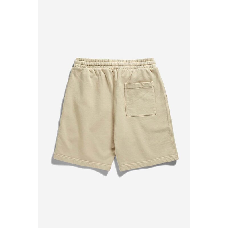 Bavlněné šortky Norse Projects Falun GMD Sweatshorts béžová barva, N35.0589.2064-2064