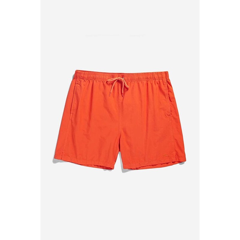 Kraťasy Norse Projects Hauge Swimmer pánské, oranžová barva, N35.0581.4040-4040