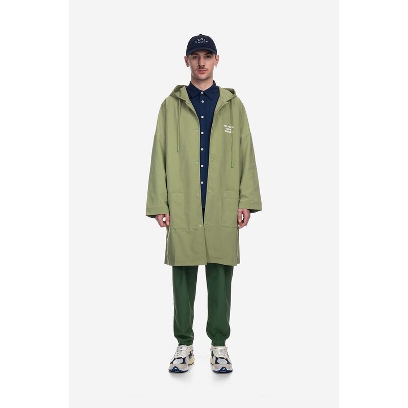 Bunda Drôle de Monsieur La Parka NFPM CT105 LIGHT KHAKI zelená barva, přechodná