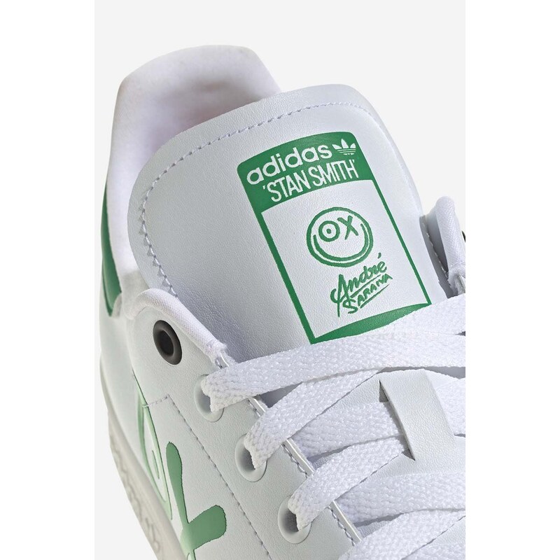 Sneakers boty adidas Originals Stan Smith bílá barva, HQ6862-white