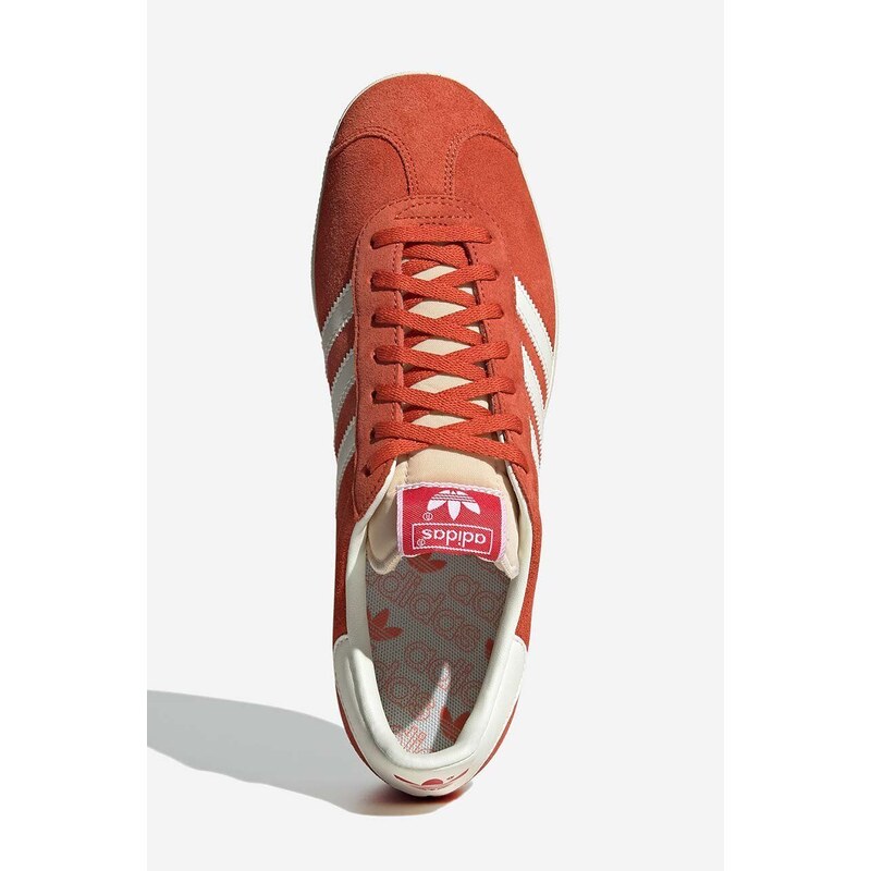 Semišové sneakers boty adidas Originals Gazelle oranžová barva, GY7339