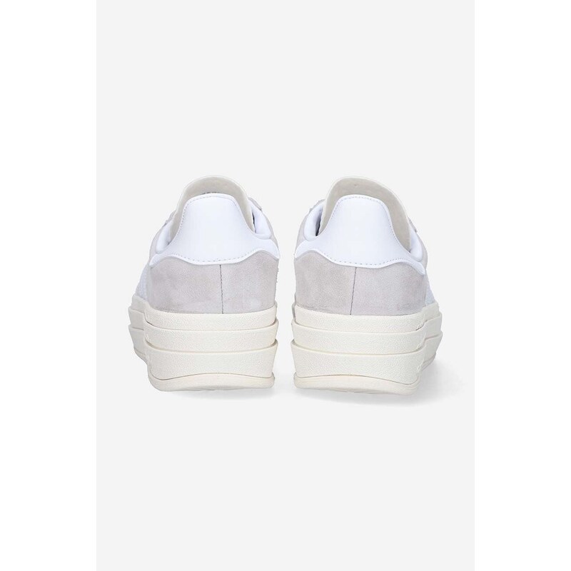 Semišové sneakers boty adidas Originals Gazelle Bold W šedá barva, HQ6893
