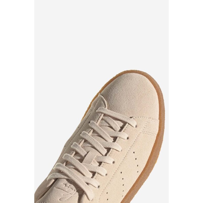 Semišové sneakers boty adidas Originals Stan Smith Crepe HQ6837 béžová barva