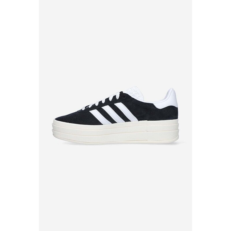 Sneakers boty adidas Originals W Gazelle Bold černá barva, HQ6912