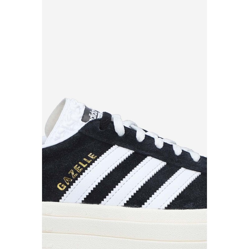 Sneakers boty adidas Originals W Gazelle Bold černá barva, HQ6912