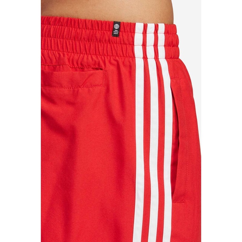 Plavky adidas Originals Adicolor 3-Stripes červená barva, H44768-red