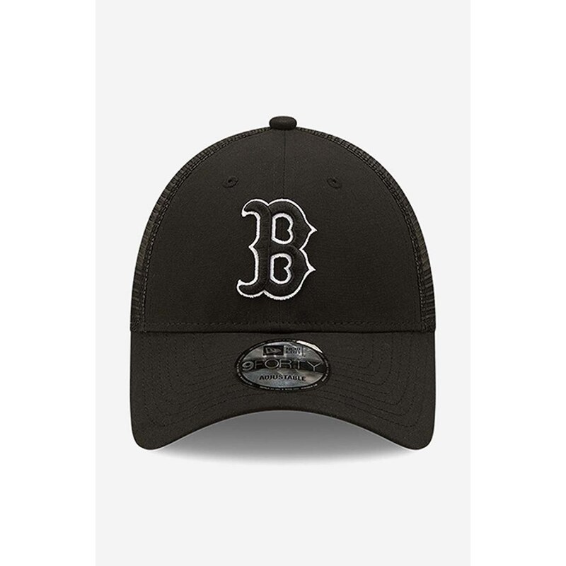 Kšiltovka New Era 940 Trucker Red Sox černá barva, s aplikací, 60240406-black