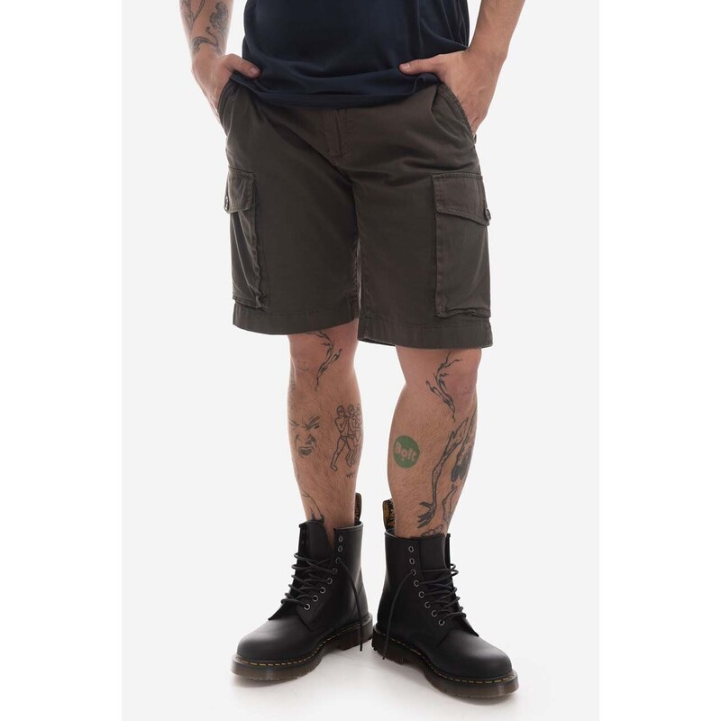 Kraťasy Woolrich Classic Cargo Short CFWOSH0039MRUT3343 614 pánské, zelená barva