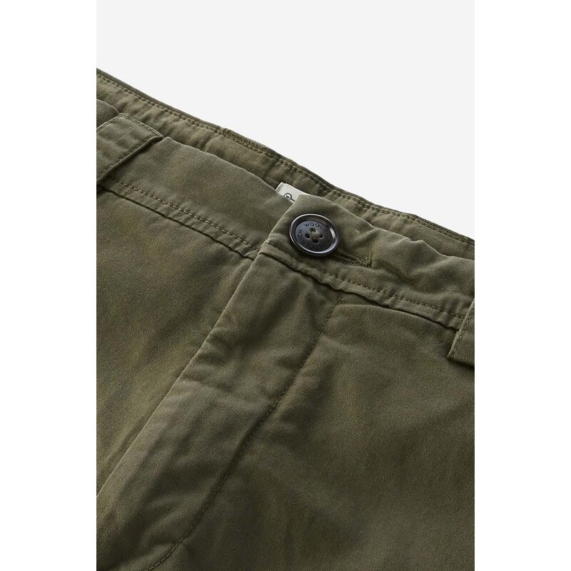 Kraťasy Woolrich Classic Cargo Short CFWOSH0039MRUT3343 614 pánské, zelená barva