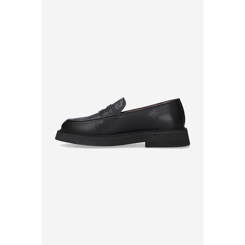 Kožené mokasíny A.P.C. Mocassins Gael pánské, černá barva, PXBAA-H53274 BLACK