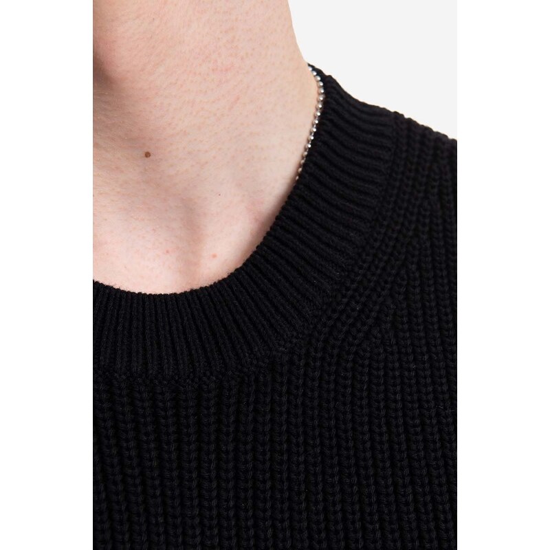 Svetr A-COLD-WALL* Patch Pocket Knit ACWMK094 BLACK pánský, černá barva