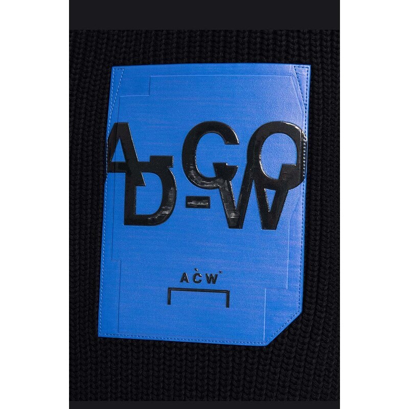 Svetr A-COLD-WALL* Patch Pocket Knit ACWMK094 BLACK pánský, černá barva