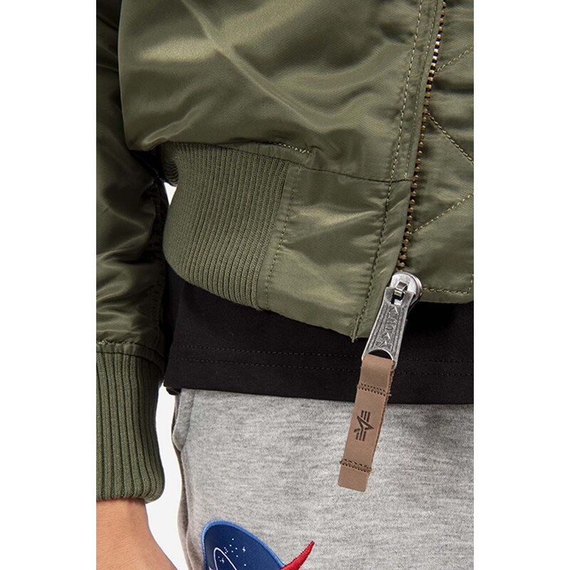 Bomber bunda Alpha Industries MA-1 VF 59 MA 1 191118 01 zelená barva, přechodná