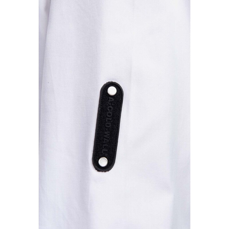 Košile A-COLD-WALL* Pawson Shirt ACWMSH078 WHITE bílá barva, regular, s klasickým límcem