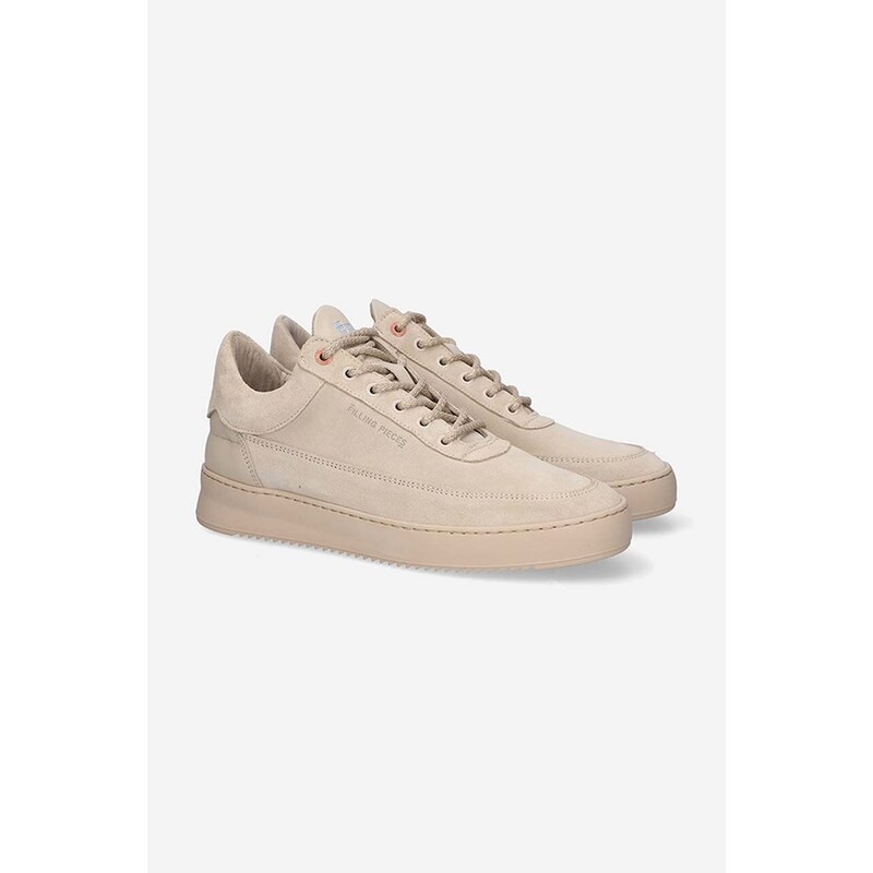 Kožené sneakers boty Filling Pieces Low Eva Suede hnědá barva, 51322791919