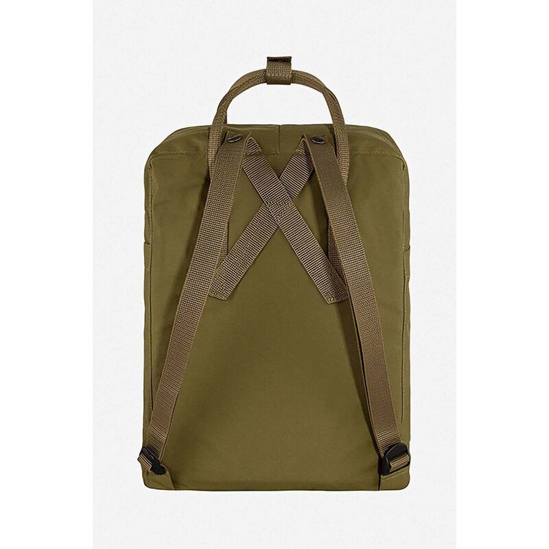 Batoh Fjallraven Kanken zelená barva, velký, s aplikací, F23510.631-631