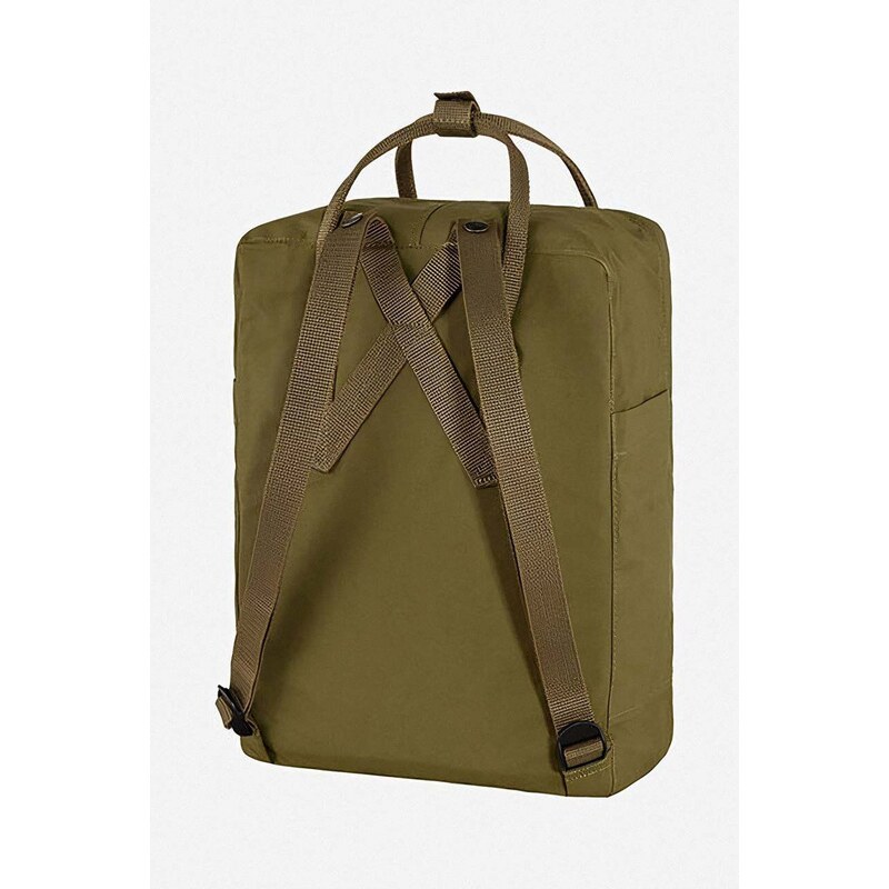 Batoh Fjallraven Kanken zelená barva, velký, s aplikací, F23510.631-631