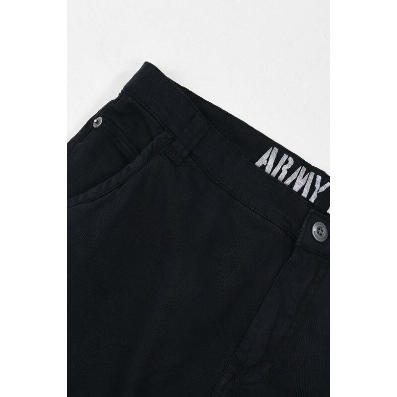 Kalhoty Alpha Industries Army Pant Army Pant pánské, černá barva, 196210.03