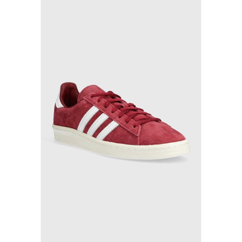 adidas Originals Semišové sneakers boty adidas Campus 80s vínová barva, FZ6152-BURGUND