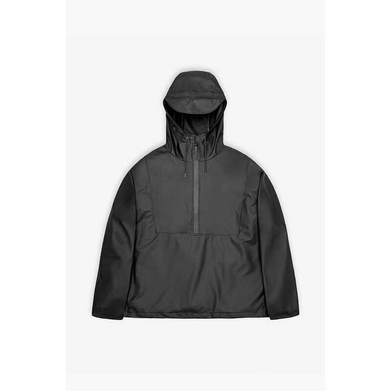 Bunda Rains Anorak černá barva, přechodná, 18030-BLACK.