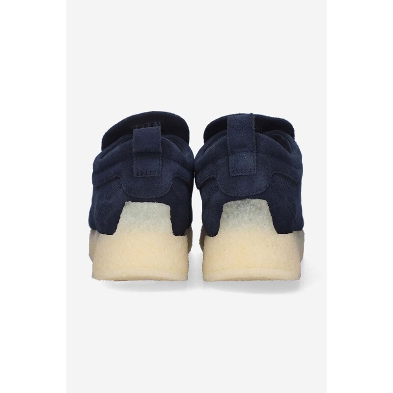 Semišové polobotky Clarks Originals x Ronnie Fieg Maycliffe pánské, tmavomodrá barva, 26170244