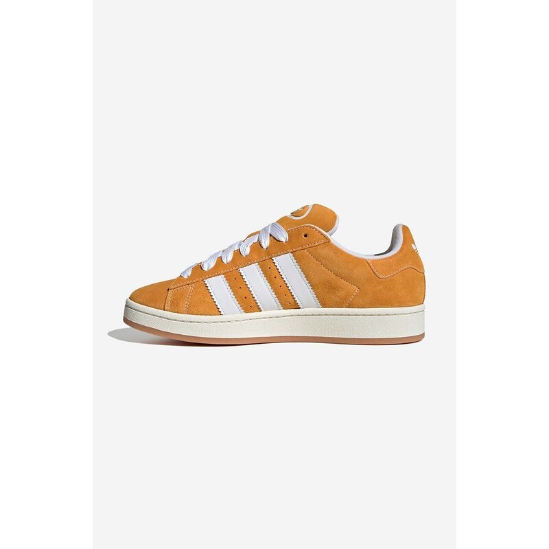 Semišové sneakers boty adidas Originals Campus 00S žlutá barva, H03473-yellow