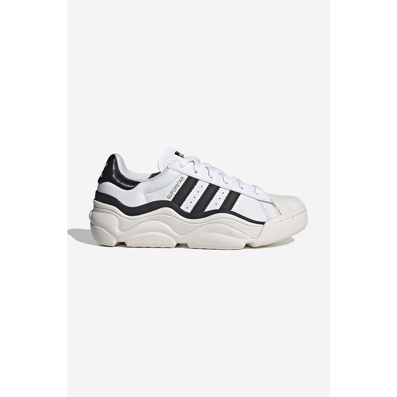 Kožené sneakers boty adidas Originals Superstar Millencon HQ9018 bílá barva