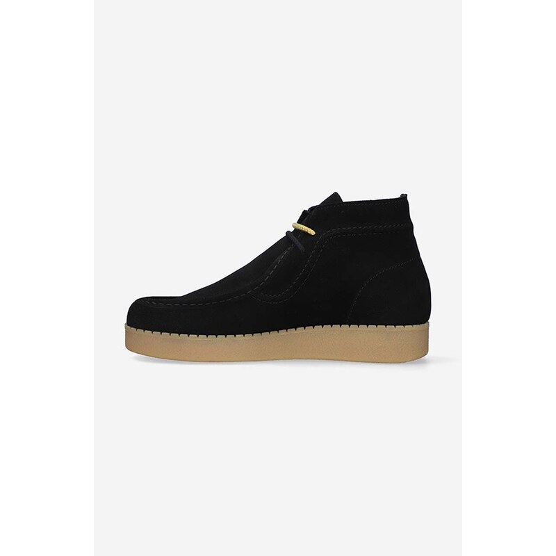 Semišové kotníkové boty Levi's Footwear&Accessories D7352.0003 RVN 75 černá barva, D7352.0003-black