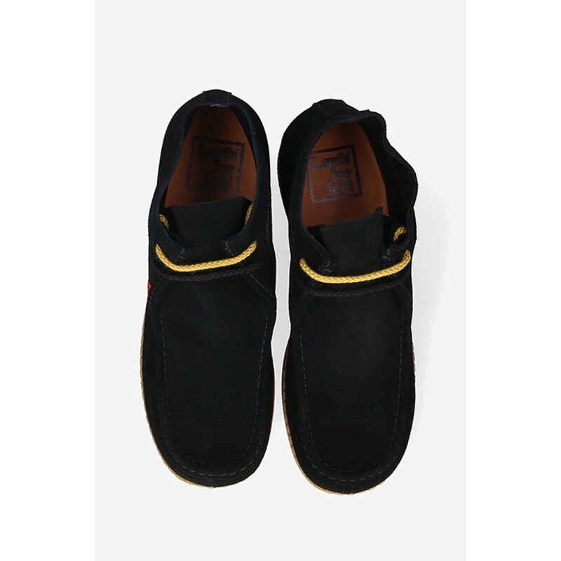 Semišové kotníkové boty Levi's Footwear&Accessories D7352.0003 RVN 75 černá barva, D7352.0003-black