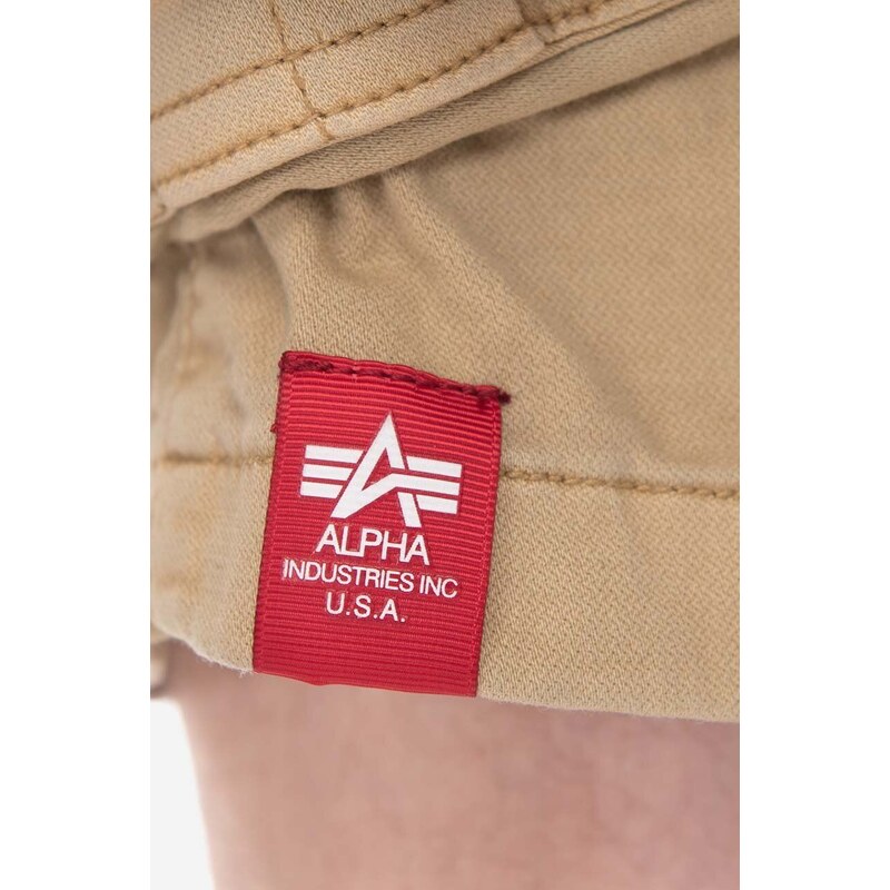 Kraťasy Alpha Industries Special OPS Short pánské, béžová barva, 106254.14-beige
