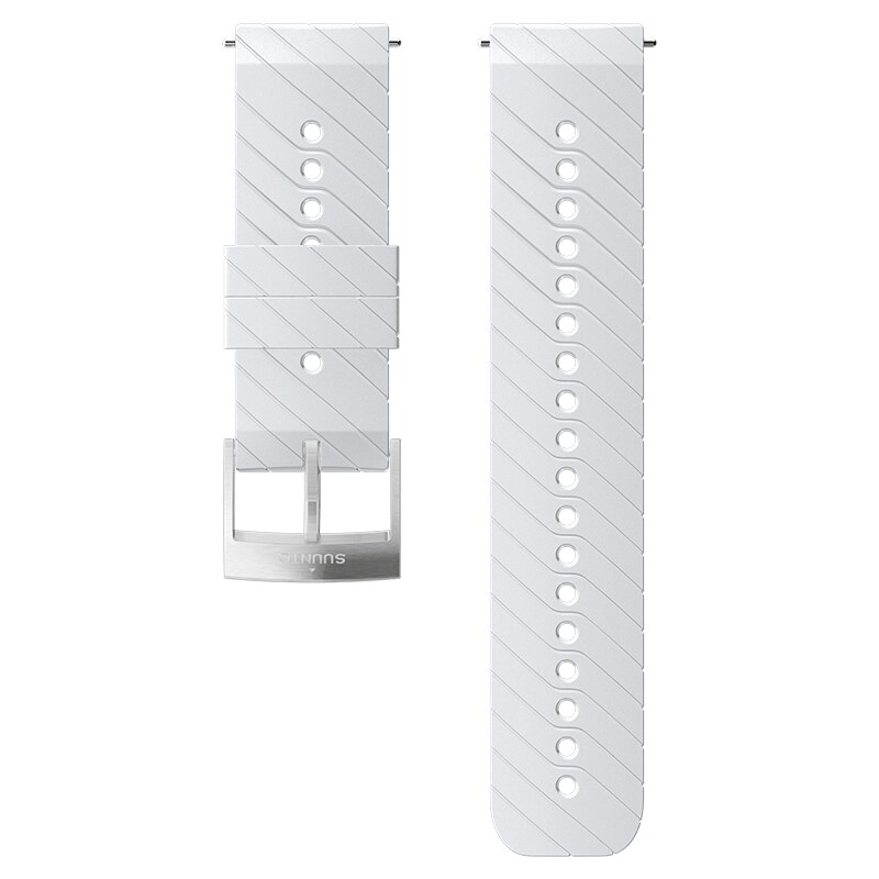 Suunto 24MM ATHLETIC 3 SILICONE STRAP WHITE STEEL