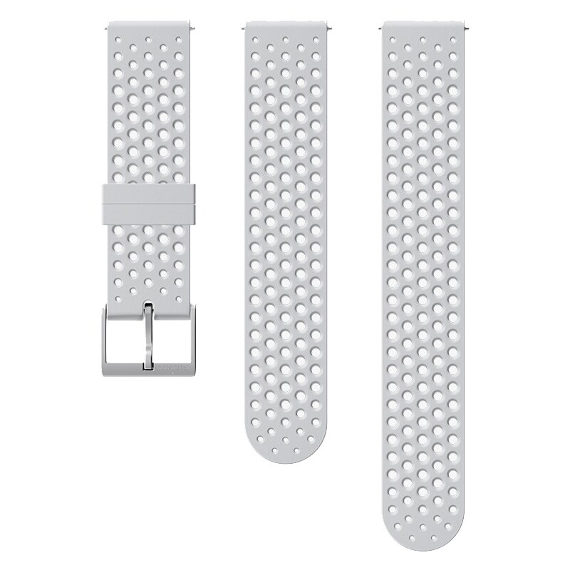 Suunto 20mm Athletic 1 Silicone Strap Pebble White S+M