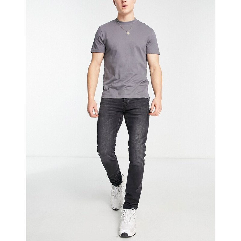 ONLY & SONS slim fit jeans in washed black