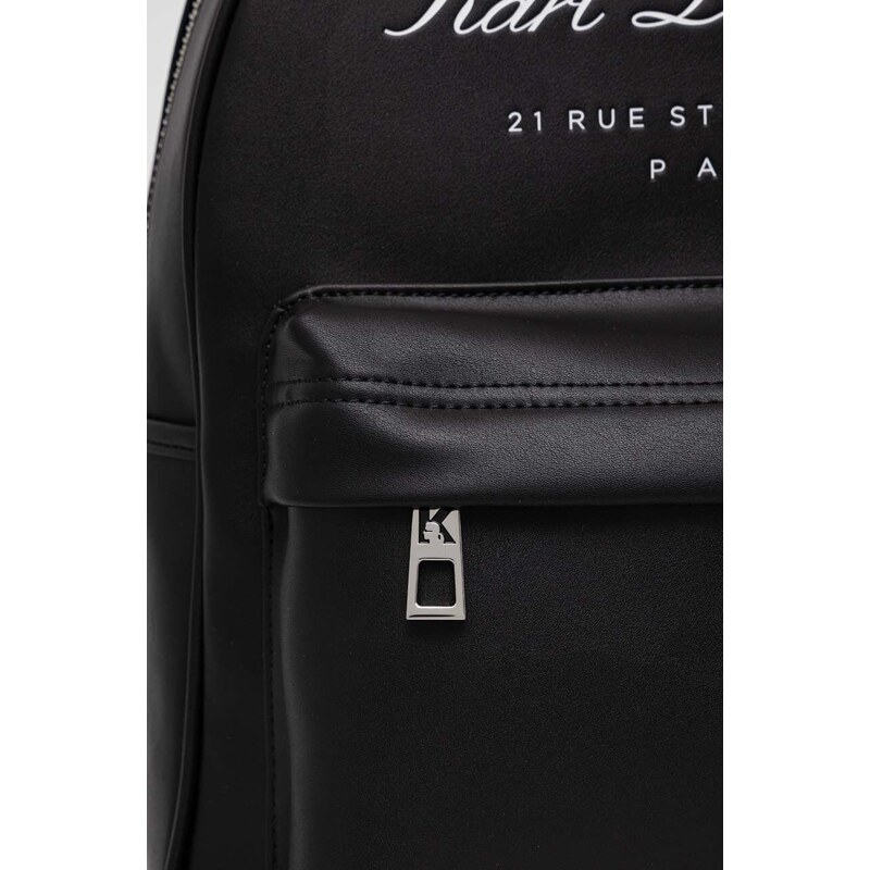 Batoh Karl Lagerfeld dámský, černá barva, velký, s potiskem