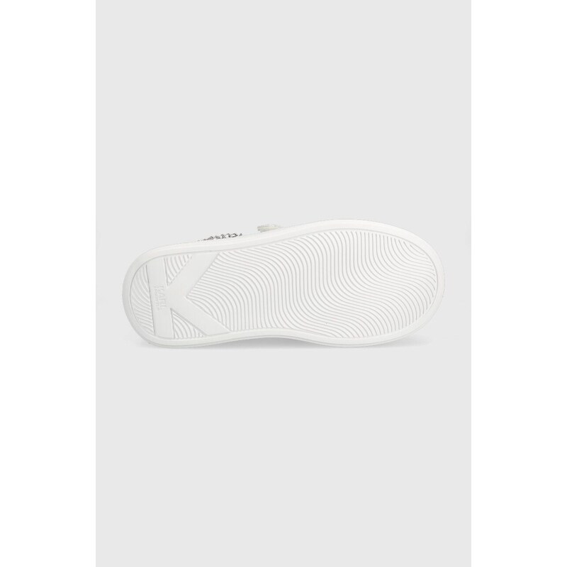Kožené sneakers boty Karl Lagerfeld ANAKAPRI bílá barva, KL63540F