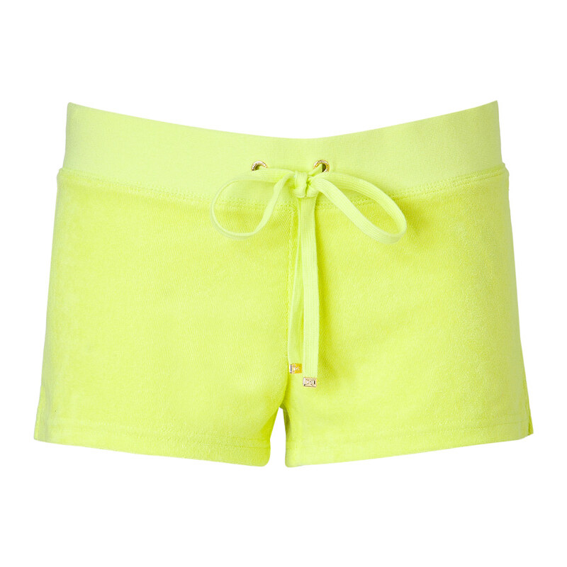 Juicy Couture Cotton-Modal Blend Micro Terrycloth Shorts