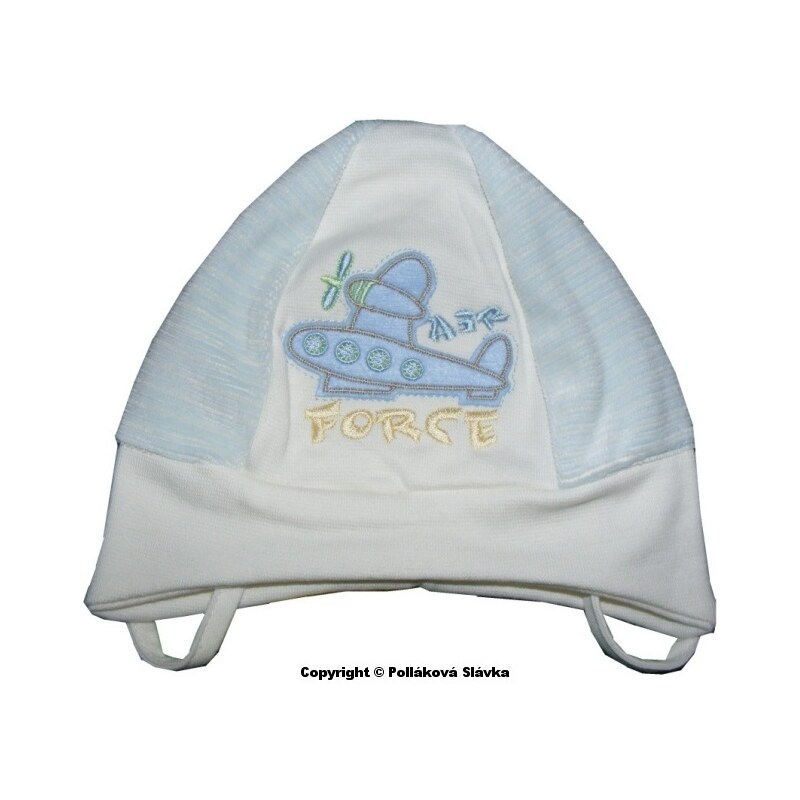 Dětská čepice Fido Plane béžová, vel. 38-40 cm