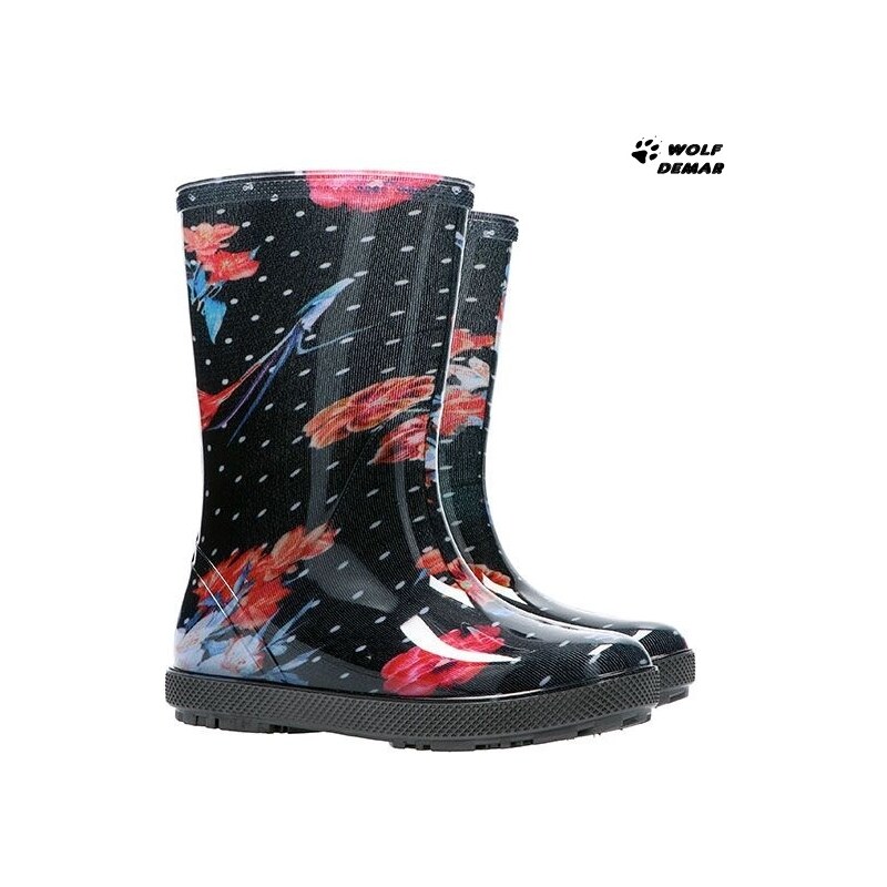 Dětské holínky DEMAR HAWAI PRINT 0046 AM květy