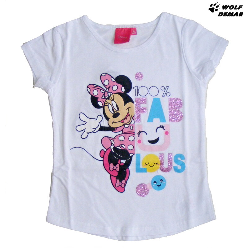 Dívčí tričko SETINO 201 Minnie bílé