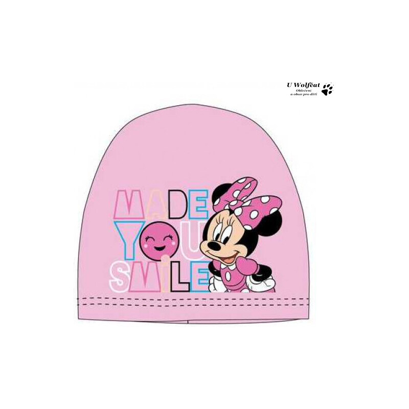 Dívčí čepice SETINO Minnie Mouse sv. růžová