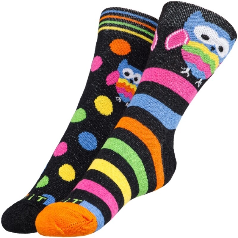 Bellatex Ponožky dětské Sova, černé