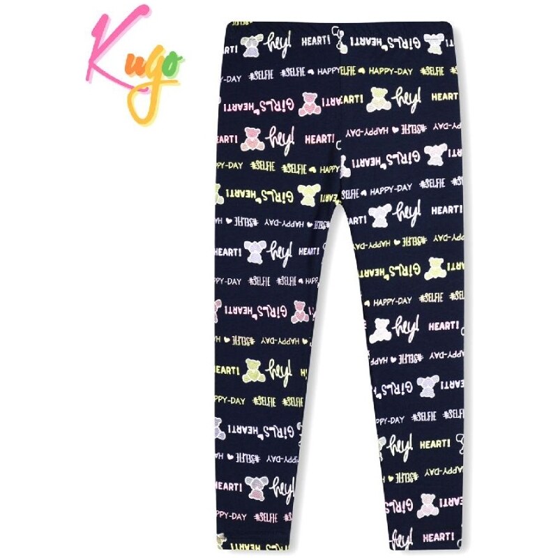 Dívčí legíny Kugo SL0390, černé, vel. 98