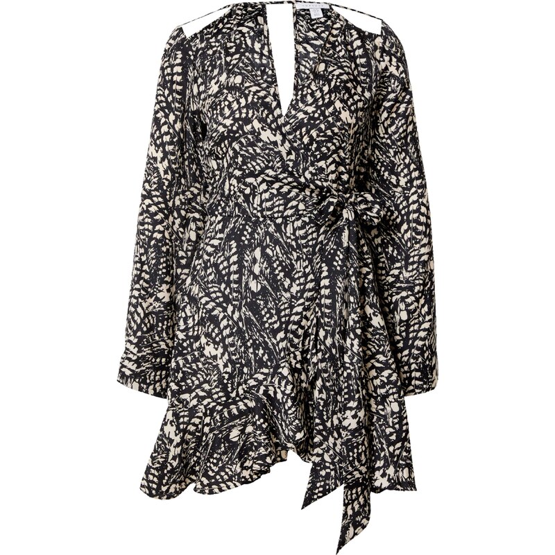TOPSHOP Šaty krémová / černá