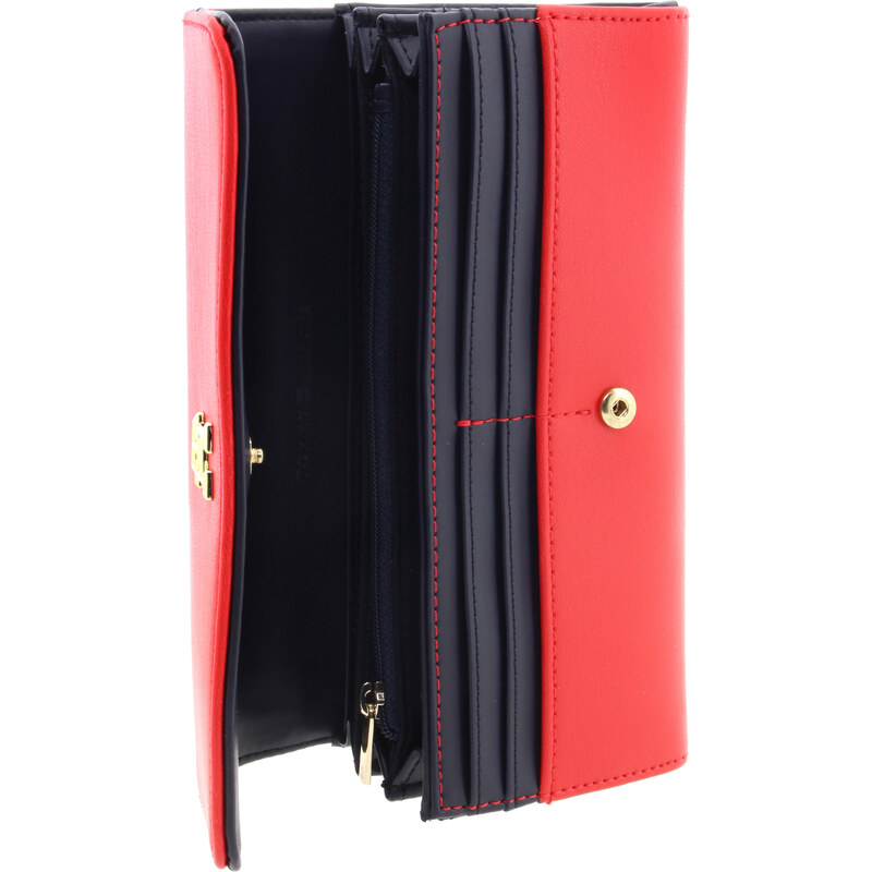 TOMMY HILFIGER Dámská červená peněženka AW0AW15053-SNE-633
