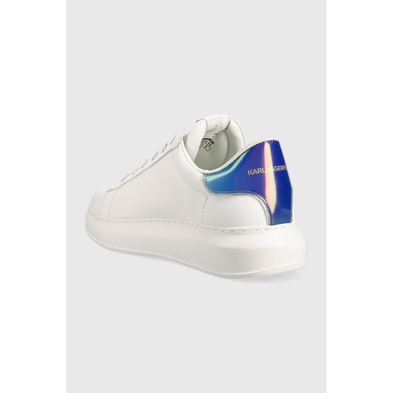 Kožené sneakers boty Karl Lagerfeld KAPRI MENS bílá barva, KL52530G